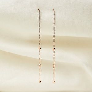La Meno Rose Gold Treasure Earrings